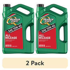 (2 pack) Quaker State All Mileage 10W-40 Motor Oil, 5 Quart 35.80 per gallon