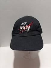 NASA Spaceship Cap Hat Youth Kids Adjustable Strapback Minor Wear