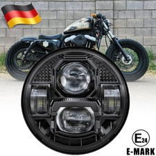 E24 E-Nummer 5,75" LED Scheinwerfer Fernlicht Abblendlicht Für Harley Davidson