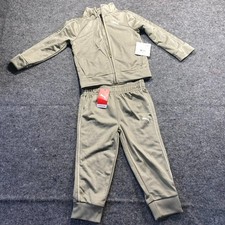 PUMA Boys 2 Piece Track Suit 2T Velvet Moss Gold NWT