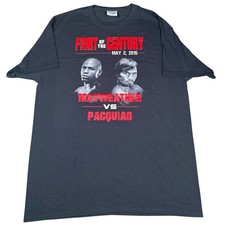 Mayweather vs Pacquiao Fight of the Century 2015 Boxing T-Shirt Adult Large