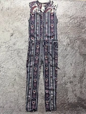 Isabel Marant Jumpsuit Floral Sleeveless Cropped V-Neck Size 1