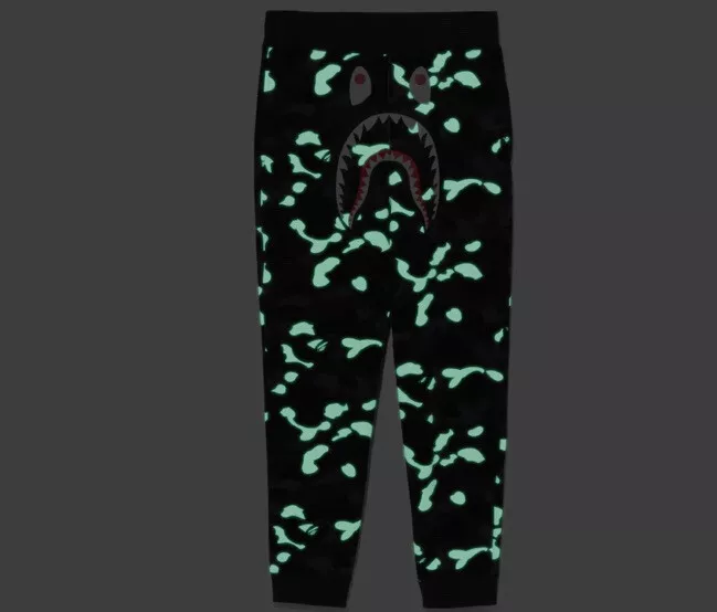 AUTHENTIC A BATHING APE BAPE CITY CAMO SHARK SWEAT PANTS MENS XL