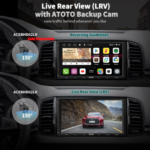 ATOTO S8MS Android 10 Doppel-DIN Autoradio 4G+32GB Bluetooth Carplay 4G LET DSP - Bild 8 von 12