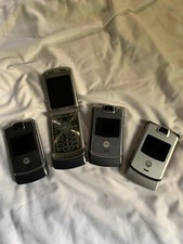 Four original Motorola Razr phones sold as is