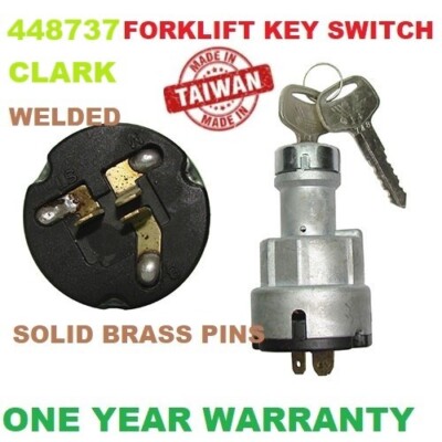 448737 CLARK FORKLIFT  IGNITION SWITCH WITH ANTI-RESTART 3 PINS  TAIWAN TO025