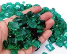 100Ct Natural Green Emerald Mixed Shape Certified Loose Gemstone Lot " 5DOA