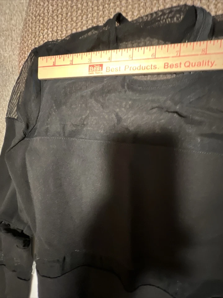 Nicole Miller вечернее платье женщин черный сетки панели длинным рукавом размер 6 Georgous - Изображение 3 из 4