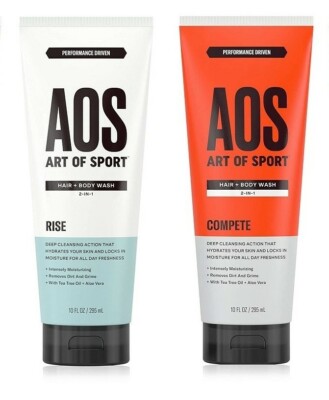 AOS Art Of Sport RISE & COMPETE Shampoo & Body Wash With Tea Tree Aloe Vera  