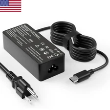65W USB-C Charger For Lenovo ThinkPad T14 T16 T480 T580s T490 Power Supply Cord