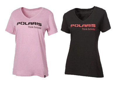 New Polaris Women's Think Outside Tee - Black or Pink - Multiple Sizes