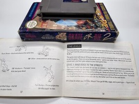 Skate or Die 2 Nintendo NES Box Manual Cartridge Protector Foam Tested Works 