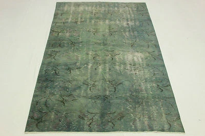 Moderner Orientteppich Vintage Used Look blau grau 250x160 handgeknüpft T5116 - Bild 1 von 4