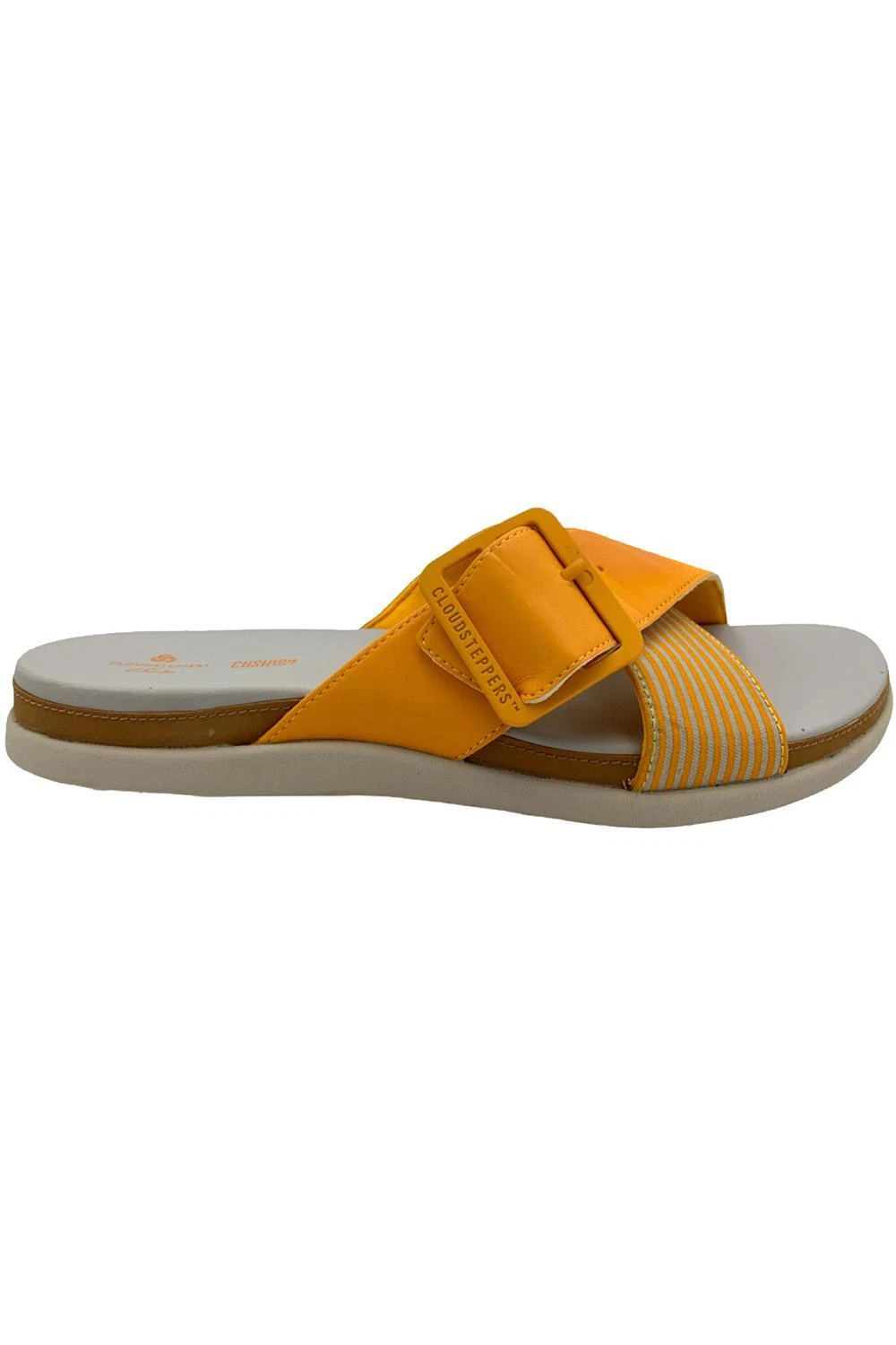 Sandali Clarks Cloudsteppers Slide Eliza Aprile Giallo Dorato
