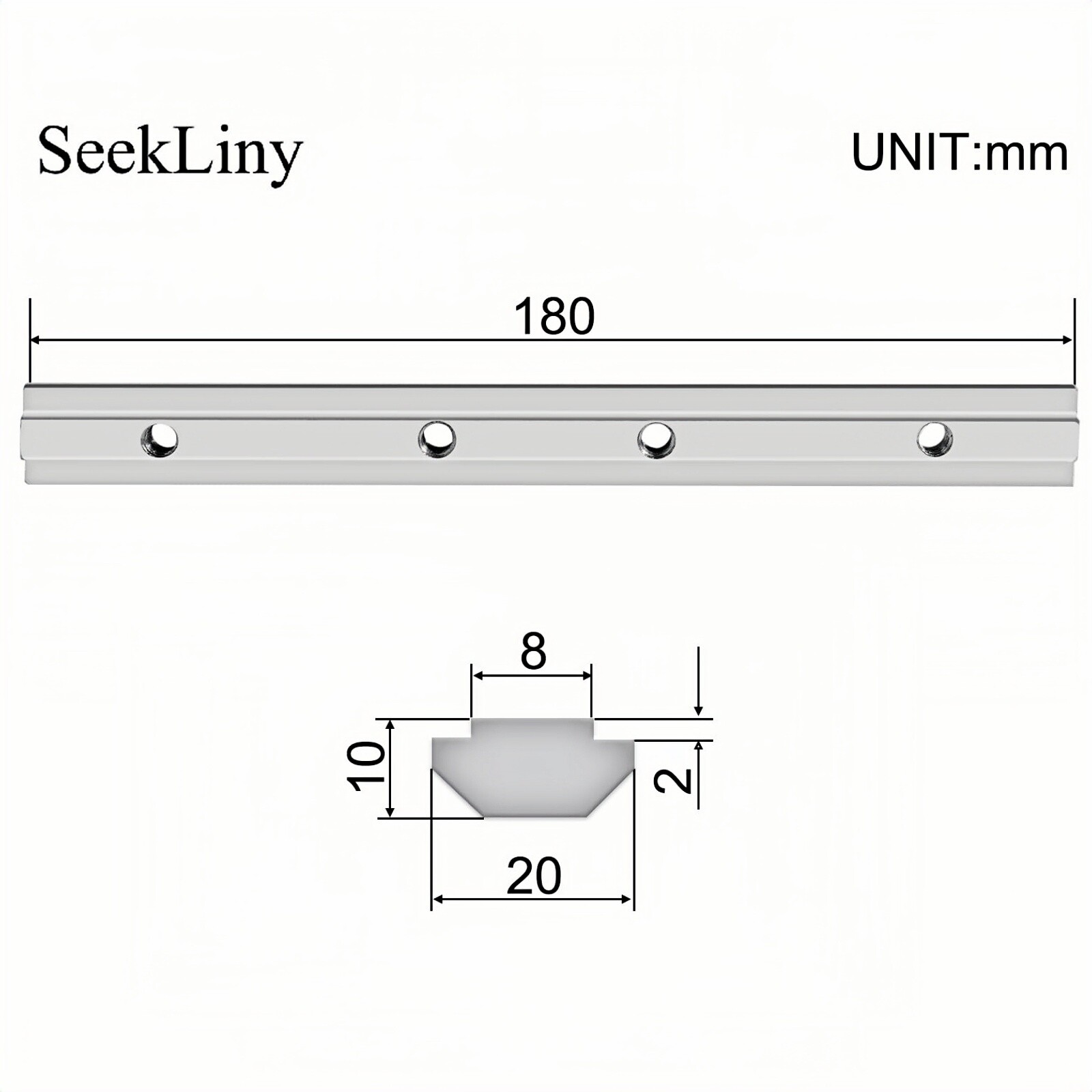 4040 Straight Line Connector Inside Joint Bracket for 4040 Aluminum Extrusion