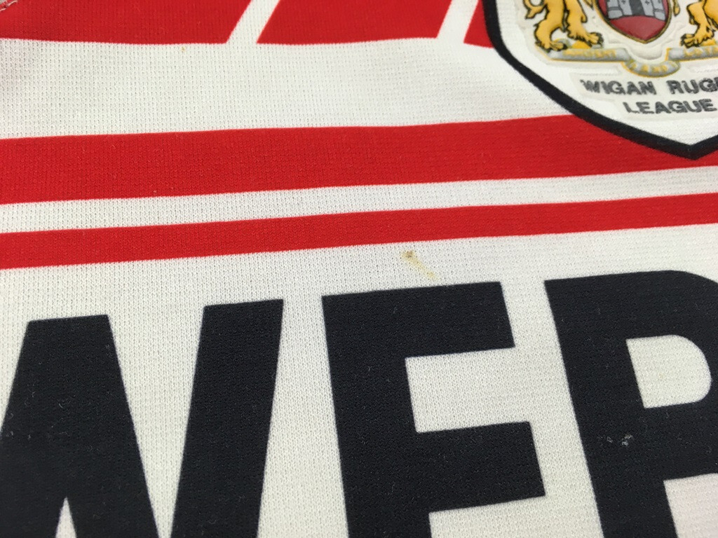 Wigan Warriors 1990 1992 rugby league Norweb shirt jersey