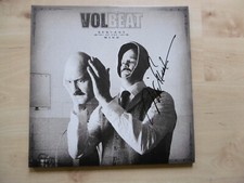 Michael Poulsen Autograph Signed LP Cover "Volbeat - Servant OF The Mind" Vinyl