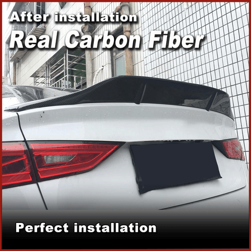 Alerón trasero de carbono para AUDI A3 S3 RS3 2014-2019 borde de demolición alerón ala labio - Imagen 5 de 13