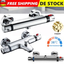 Chrome Badewannenarmatur Thermostat Duschset Badewanne Wasserhahn Mischbatterie