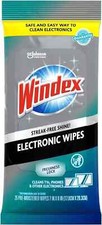 Windex Electronics Cleaning Wipes, Pre-Moistened Screen Wipes for TVs, Phones an