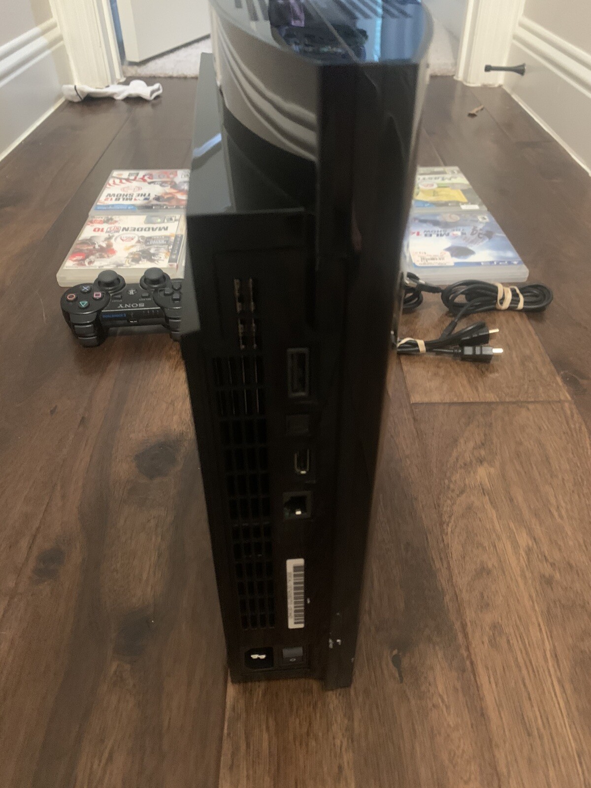 Sony PlayStation 3 PS3 Fat CECHH01 40GB Console Bundle Controller Cords