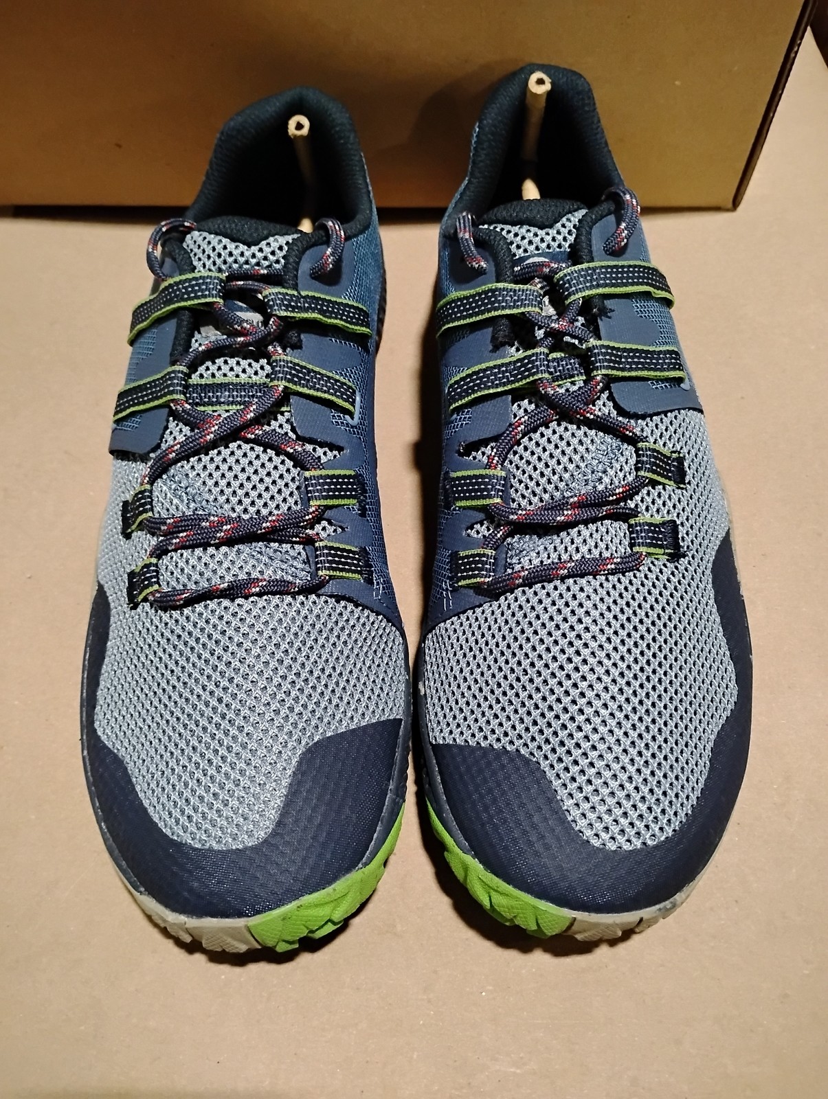Usate come nuove_Scarpe da corsa uomo Merrell trail runner blu 10 US_Arona_taglia 10