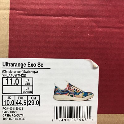 VANS UltraRange Exo Se Mens Sz 11, Chris Johanson Swirl  display picture 1
