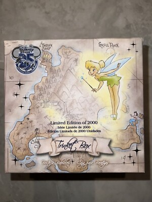 Disney Store 25th Anniversary Tinker Bell Trinket Box LE New