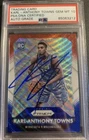 KARL-ANTHONY TOWNS Signed 2015-16 Red White Blue PRIZM 328 ROOKIE RC Psa 10 Auto