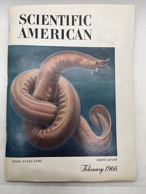Scientific American Magazine February 1966 Knot Tying Fish