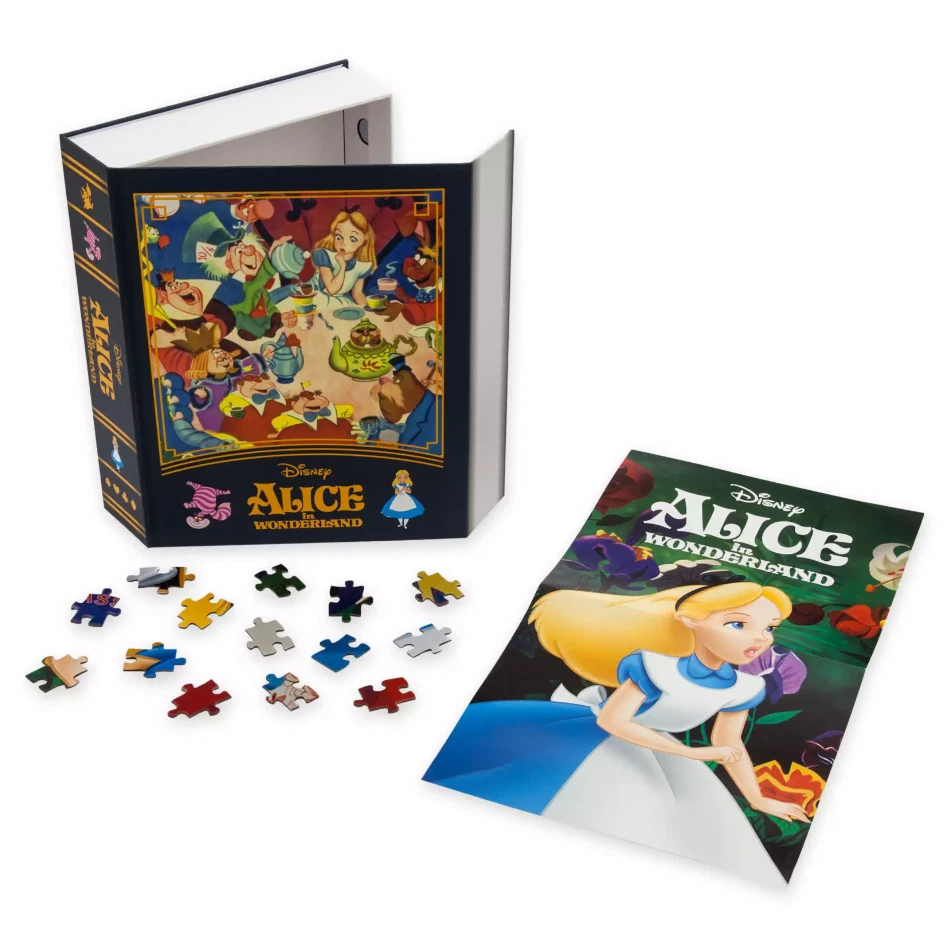 Paquete de 4 rompecabezas Disney Storybook Pinocho Dumbo Peter Pan Alice 500 piezas cada uno Foto 4 de 4