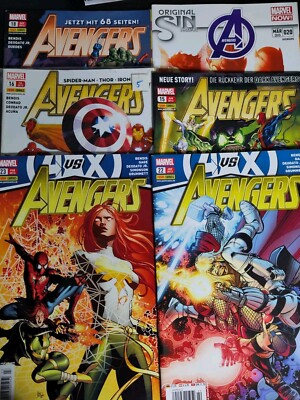 7x AVENGERS PANINI 2012 15 16 18 22 23 A VS X 2015 20 ORIGINAL SIN