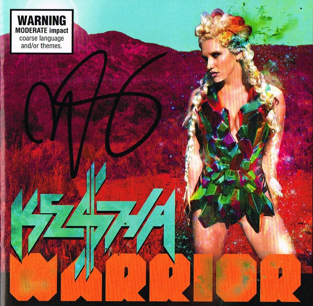 Kesha Warrior 直筆サイン入り CD Kesha Rose Ke$ha SIGNED Warrior CD COA | eBay