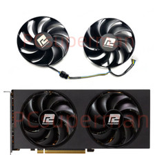 Replacement for Powercolor RX6750XT GDDR6 Competitive Graphics Card Cooling Fan