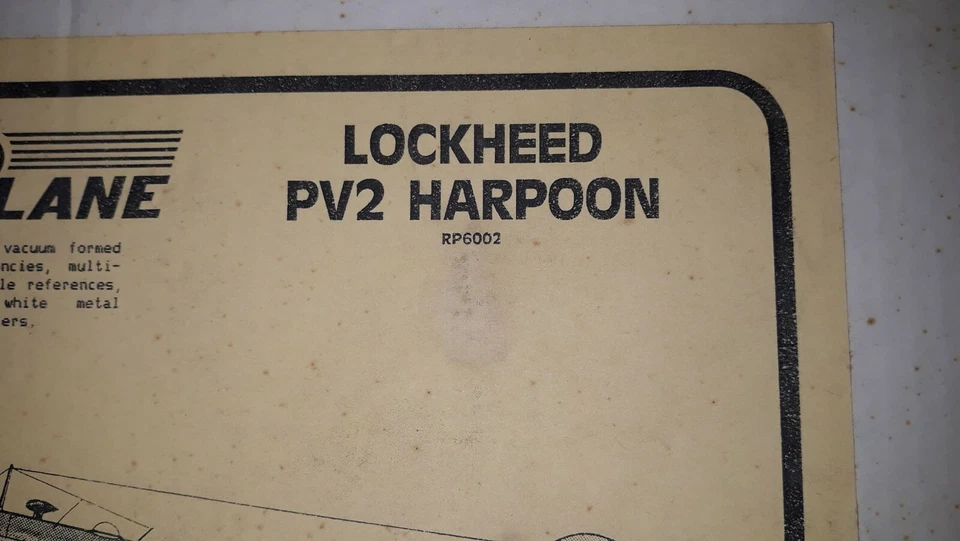 Lockheed PV-2 Harpoon - Rareplane kit RP6002 1/72 - Vintage & Rare. Perfect. - Immagine 3 di 4