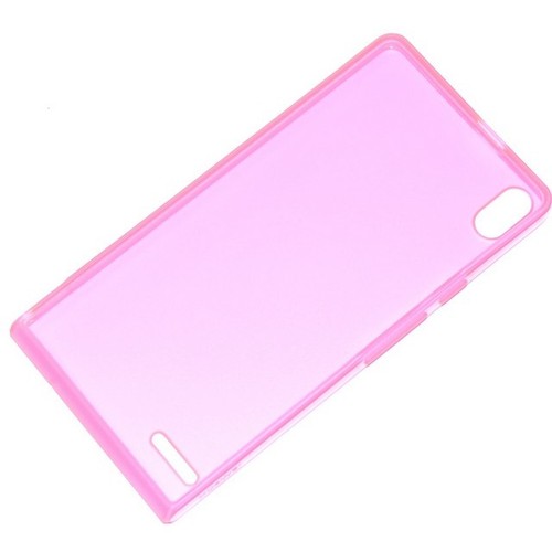HUAWEI CUSTODIA ORIGINALE TPU SHELL CASE PER ASCEND P6 ROSA PINK FUCSIA NEW - Imagen 3 de 5