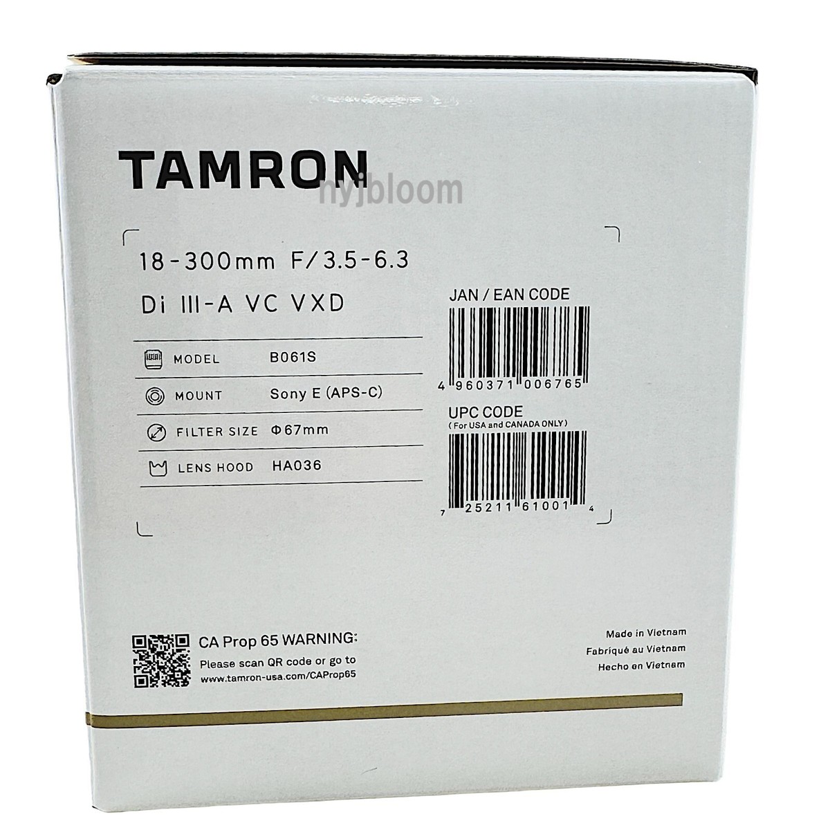 New TAMRON 18-300mm f3.5-6.3 DiIII-A VC VXD for Sony E