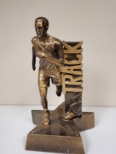 Male Track, trophy award, w/ your engraving, running, about 5.5" tall