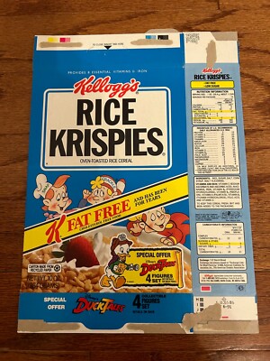 ケロッグKellogg's Rice Krispiesヒンジボックス 1992 Vintage {Kellogg's} 