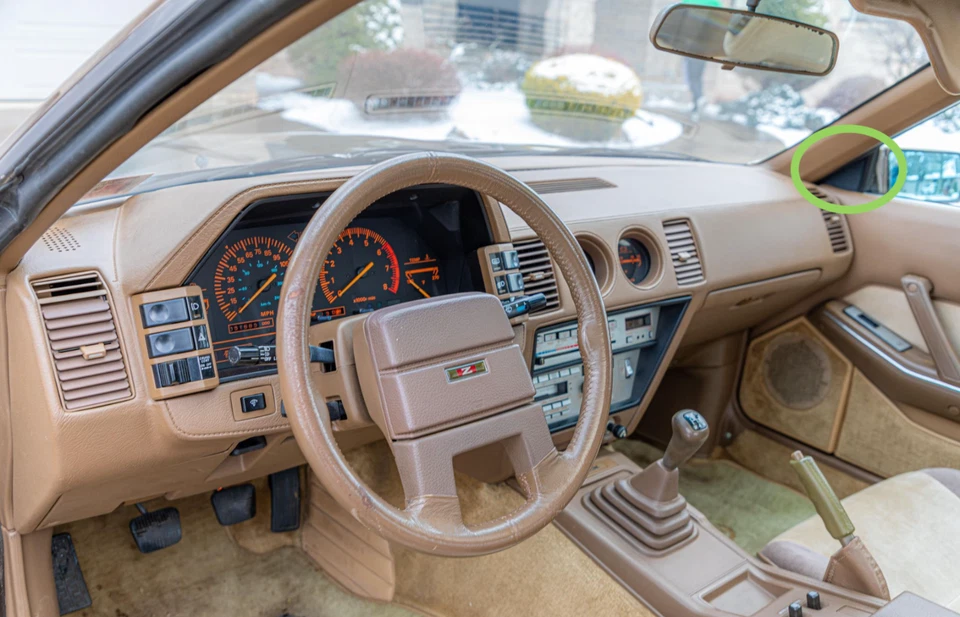 SE ADAPTA A / PARA NISSAN 300ZX 1983-1989 A PILLER PANEL INTERNO CUBIERTAS DE ESPEJOS RETROVISORES Foto 2 de 4