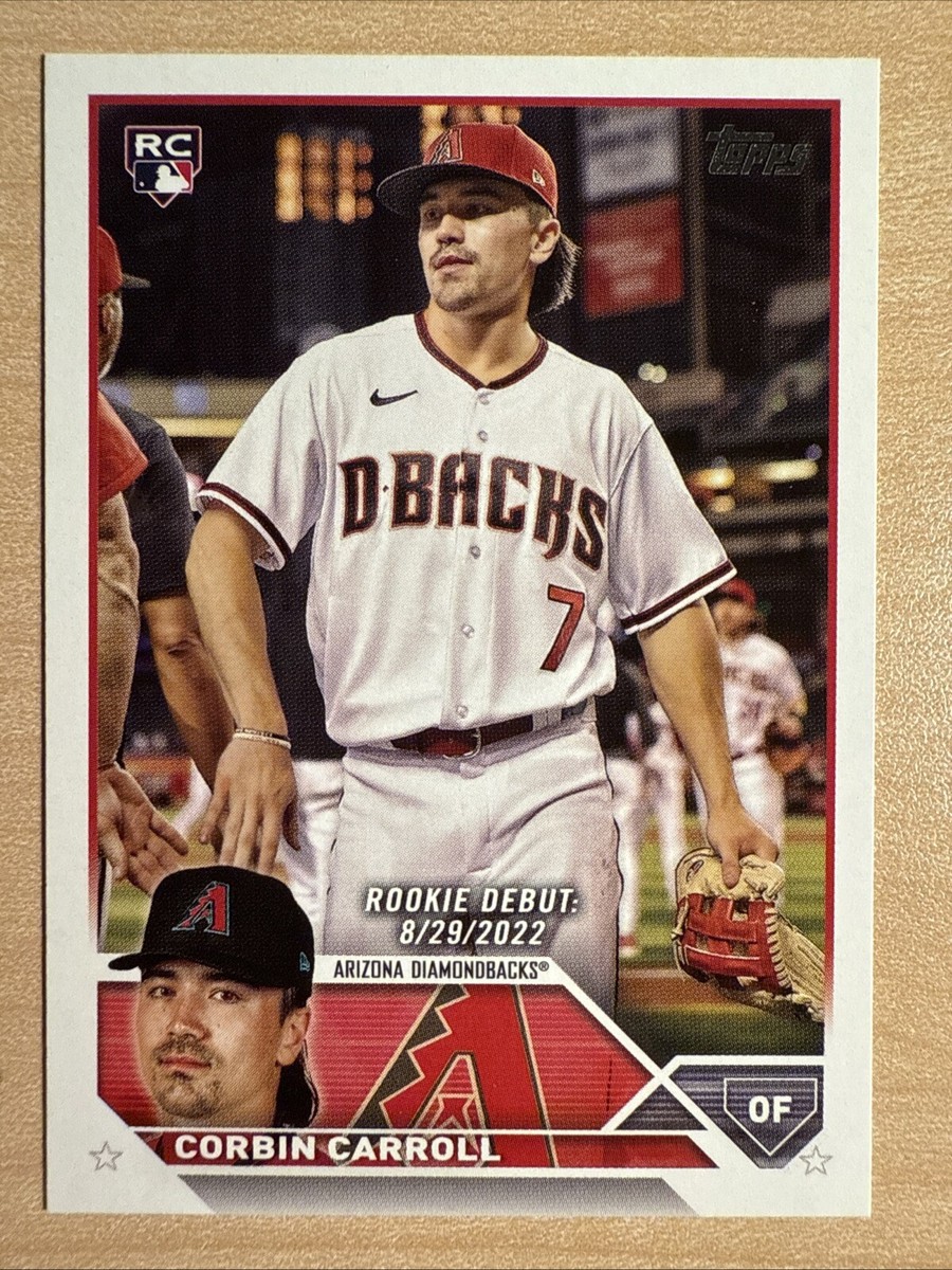2023 Topps Update US244 Corbin Carroll Rookie Debut Card 