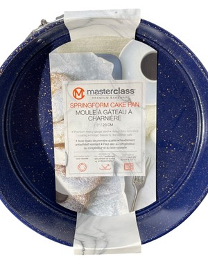 Masterclass Premium Bakeware Springform Cake Pan 9'' Non-Stick Heavy Duty Steel