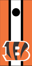 Cornhole Board Wraps Decals Vinyl Stickers Set of 2 - Cincinnati Bengals