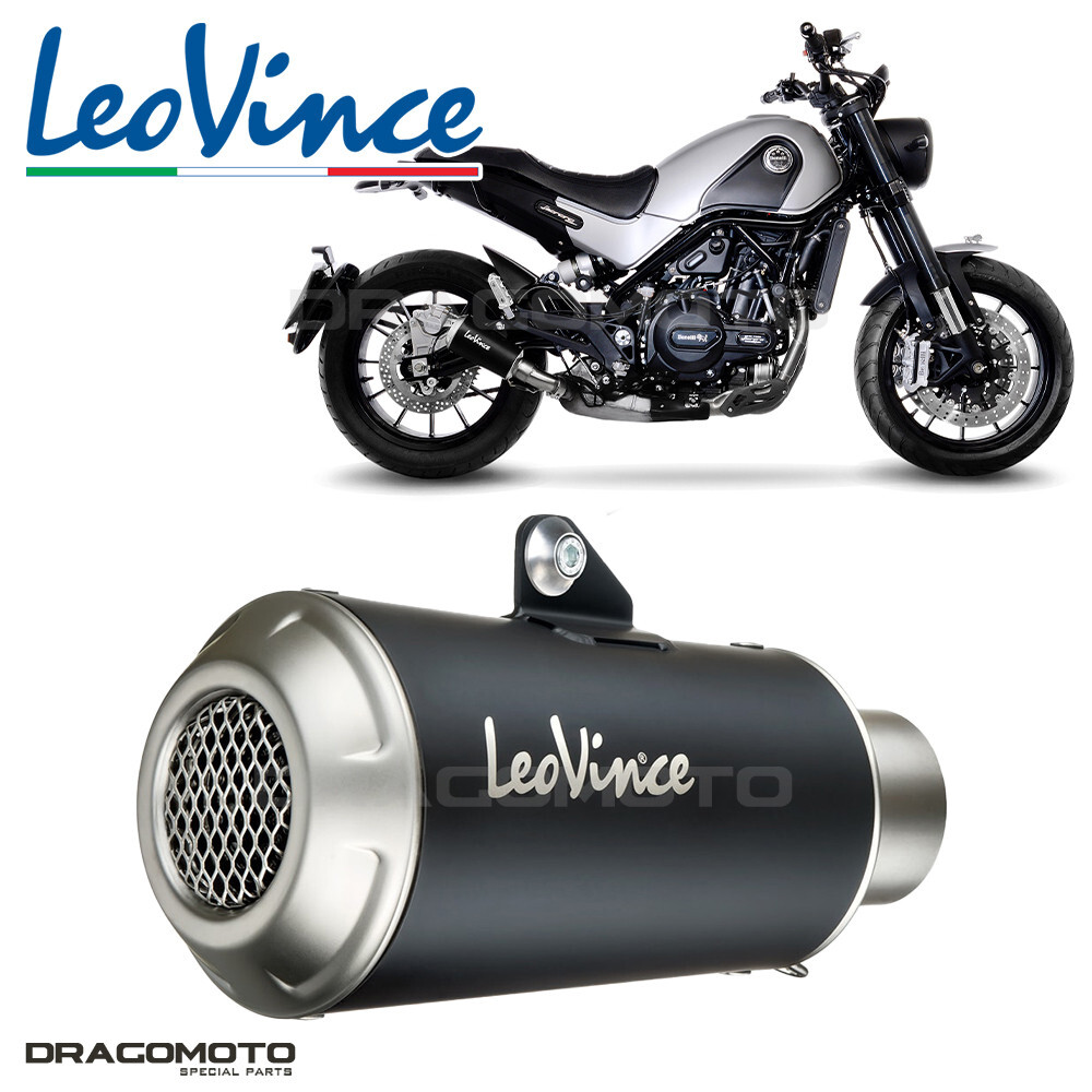 Pot échappement LeoVince LV-10 pour Benelli Leoncino 500 ABS 2017-2023 noir