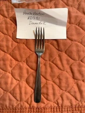 Reed & Barton RDS51 7-1/2" Stainless Steel Satin Dinner Fork VGUC