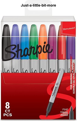 (8er Pack) Sharpie Marker Stifte Kugelspitze verschiedene Farben