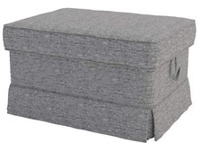 The Polyester Flax Ektorp Ottoman Cover Replacement is Made Compatible for IK...