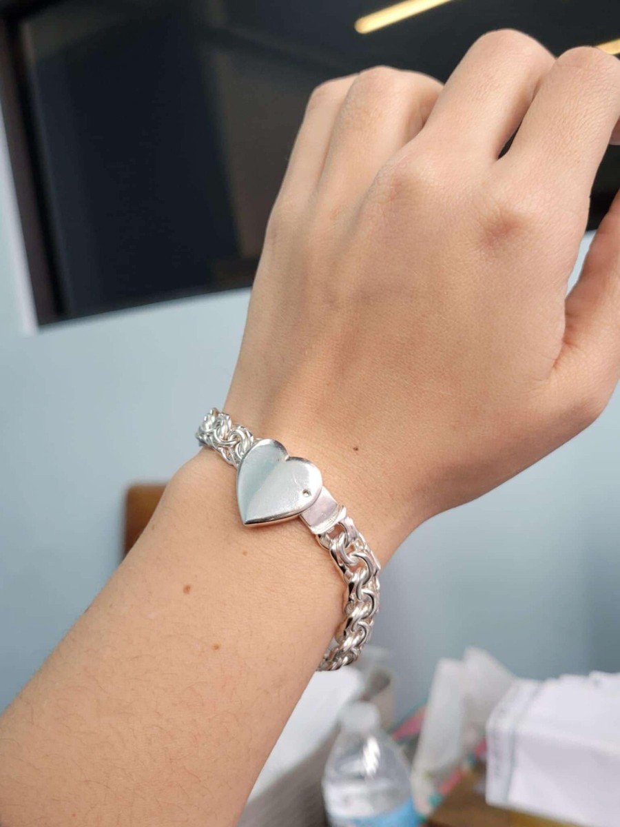 【新品未使用】HYEON heart bracelet / silver download_28__41914.1714400954.