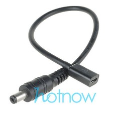 Micro USB Female Socket to DC5.5x2.1mm Male Plug DC Power Adapter Cable Cord