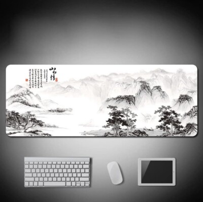 Mauspad Matte Anti-Rutsch für PC X LARGE 800 x 300 x 3 mm verbesserte Geschwindigkeit & Genauigkeit